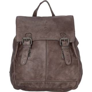 👉 Rugtas taupe leer Paint Rock bruin Hide & Stitches 18196 8717924293778