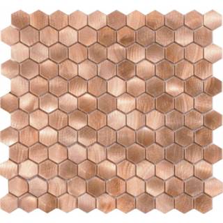 👉 Mozaiek Tegels Dune Reflections Hexagon 29x30.5 cm Koper Ceramics 8430705184231