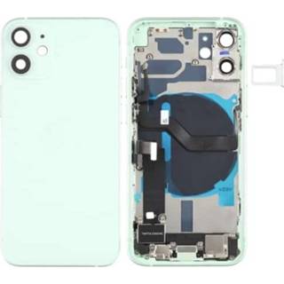 👉 Batterij active Achterkant Assemblage (met Side-toetsen&Luidspreker&Motor&Camera Lens&Kaart Lade&Power Button + Volumeknop Oplaadpoort&Draadloze oplaadmodule) voor iPhone 12 Mini