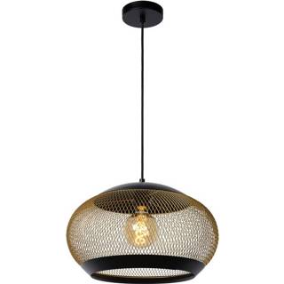 👉 Hanglamp messing goud Lucide LUCAS - Ø 40 cm 1xE27 Mat / 5411212452023