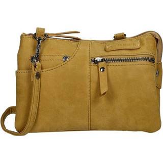 👉 Schoudertas oker kunstleer volwassenen vrouwen nederlands ritssluiting Enrico Benetti / Heuptas Nouméa 8714872369302