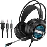 👉 Headset zwart active Heir Audio Head-Mounted Gaming Bedraad met Microfoon, Kleur: X9 Dubbele Gat (Zwart)