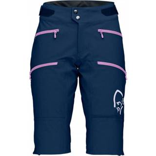 👉 Norrøna - Women's Fjørå Flex1 Heavy Duty Shorts - Fietsbroek maat M, blauw