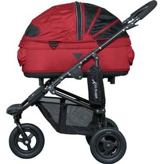 👉 Hondenbuggy rood Airbuggy Dome2 M Met Rem Tango Red 67X33X51 Cm 