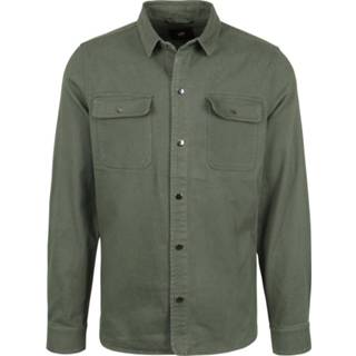 👉 Over shirt effen groen m male stretch Suitable Salt Overshirt 8720008906990 2900059417027