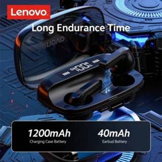 👉 Headphone wit Lenovo QT81 Wireless BT Semi-in-ear Sports Earbuds BT5.0 Chip Battery Display Screen Touch Control White(New Version)