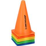 👉 Pion oranje geel groen blauw Dunlop Mini Pionnen/Cones - Ø 14 cm. Oranje, Geel, & 10 stuks 8711252138466