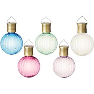 👉 Lampion roze groene blauwe witte multi kunststof Set van 20x stuks buiten led lichtroze, groene, blauwe, en solar verlichting 11 c