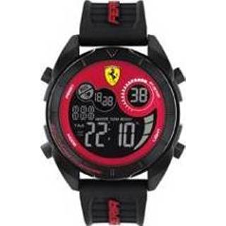 👉 Horloge kunststof zwart Scuderia Ferrari 7613272460972