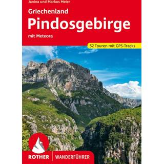👉 Wandel gids Bergverlag Rother - Griechenland – Pindosgebirge Wandelgids 1. Auflage 2021 9783763345618