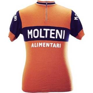 👉 Wielershirt Magliamo - Molteni Team Retro 1974 (Korte Mouwen)