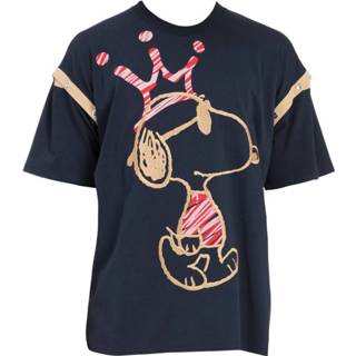 👉 Shirt marine blauw XL mannen T-Shirt en Coton Snoopy King Homme (stocks) Iceberg , Heren