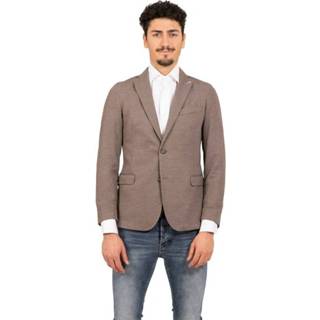 👉 Blazer bruin mannen Mengoni oxford fango Stimm , Heren