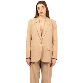 👉 Blazer beige onesize vrouwen oversize mélange corda ViCOLO , Dames