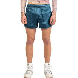 👉 Mini short blauw s mannen Satin Shorts Mansour Martin , Heren