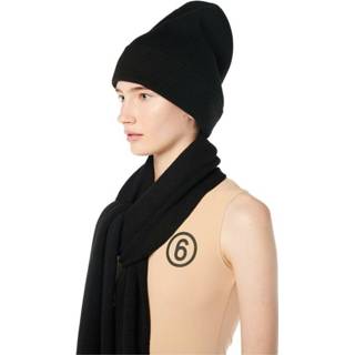 👉 Beanie zwart s vrouwen Stitch MM6 Maison Margiela , Dames