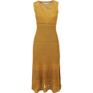 👉 Sleeveless geel s vrouwen Silk Cotton Pointelle Dress Proenza Schouler , Dames