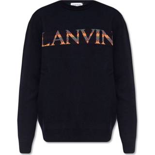 👉 Sweater blauw XL mannen with logo Lanvin , Heren
