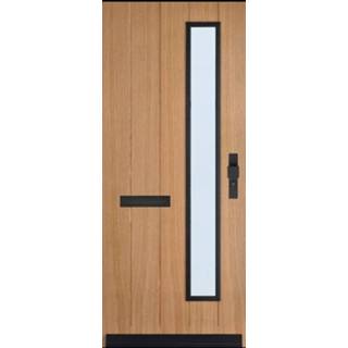 👉 Voordeur eiken glas active Skantrae voordeuren SKN 644 R Eiken, iso satinato glas, blank