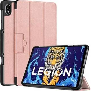 👉 Rose goud Tri-Fold Serie Lenovo Legion Y700 Smart Folio Hoesje - Gold 5712580095141