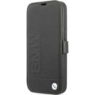 👉 Flipcase zwart leer BMW Signature Logo iPhone 13 Pro Max Leren Flip Case - 3666339022648