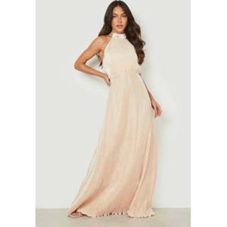 👉 Mix & Match Bruidsmeisjess Jurk Met Halter Neck, Champagne