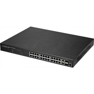 👉 Netwerk-switch Renkforce RF-MSW-620 Netwerk switch RJ45/SFP 24 + 2 poorten 1 GBit/s PoE-functie 4064161163093