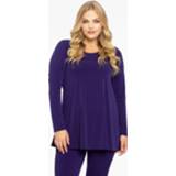 👉 Tuniek blauw purper rood zwart longsleeve wide bottom DOLCE 42/44 purple