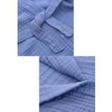 👉 Badjas katoen kinderen Mousseline kind met capuchon - lavendelblauw