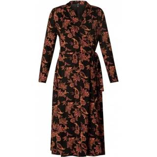 👉 Overslagjurk bruin vrouwen Overslag jurk Odessa Yest , Dames