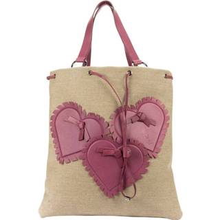 👉 Draagtas roze onesize vrouwen Tweedehands met drie harten Saint Laurent Vintage , Dames