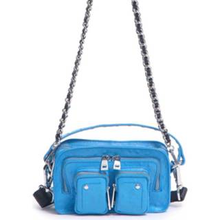 👉 Blauw onesize vrouwen Helena Ostrich Blue Bag Núnoo , Dames 5714176071959