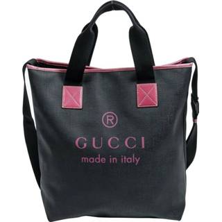 👉 Draagtas zwart onesize vrouwen Tweedehands met logo aan de voorkant Gucci Vintage , Dames