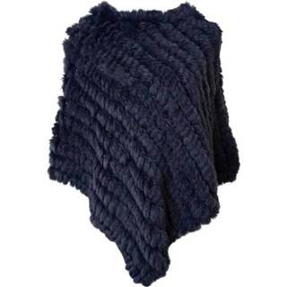 👉 Poncho blauw onesize vrouwen 4Dk1107 - Rabbit Levinsky , Dames