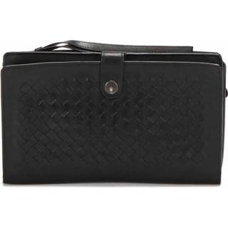 👉 Organizer zwart leather onesize vrouwen Pre-owned Intrecciato Wallet Bottega Veneta Vintage , Dames