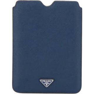 👉 Tablet case blauw onesize vrouwen Pre-owned Saffiano Prada Vintage , Dames