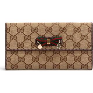 👉 Portemonnee bruin canvas onesize vrouwen Pre-owned GG Princy Continental WAllet 167468 Gucci Vintage , Dames