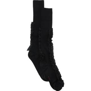 👉 Sock zwart onesize vrouwen Double frill Simone Rocha , Dames