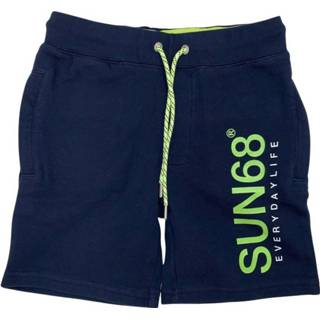 👉 Bermuda blauw mannen Scritta Shorts Sun68 , Heren