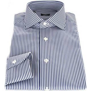 👉 Shirt blauw mannen 8553 classic Barba , Heren