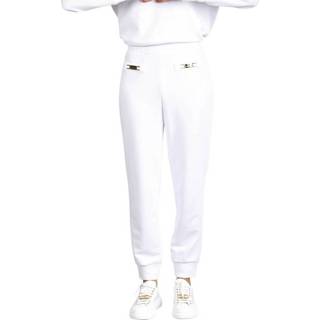 👉 Sweatpant wit vrouwen Sweatpants With Logo Elisabetta Franchi , Dames