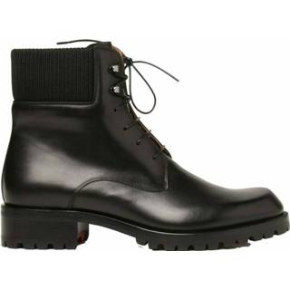 👉 Trapmaantje zwart leather onesize mannen Trapman 20 Boots Christian Louboutin , Heren