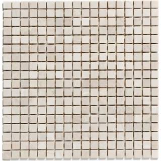 👉 Marmer The Mosaic Factory Natural Stone mozaïektegel 30x30cm - Botticino Anticato 8710345014014