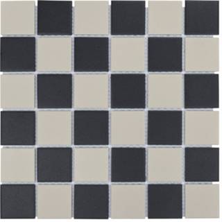 👉 The Mosaic Factory London mozaïektegel (mat 309x309mm) - Chessboard 8719699051393