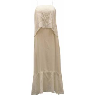 👉 Maxi dres beige s vrouwen Tiered Loungewear Dress Diane Von Furstenberg , Dames