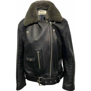 👉 Biker jacket zwart leather vrouwen Boxy Fit In Acne Studios Pre-owned , Dames