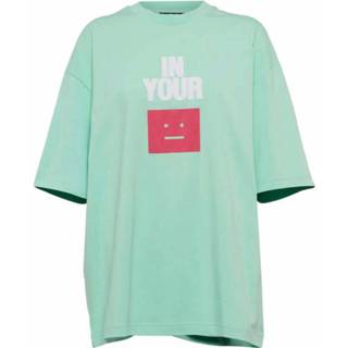 👉 Shirt groen s vrouwen Face tshirt Acne Studios , Dames