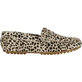 👉 Moccasins wit zwart bruin vrouwen Paris - Pony cheeta mocassins | White / Black Dwrs , Dames