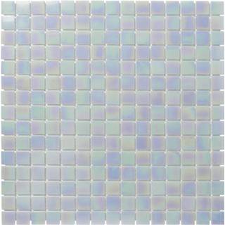 👉 Blauw glas The Mosaic Factory Amsterdam Pearl Quartz mozaïektegel 32x32cm - Light Blue 8719699051270