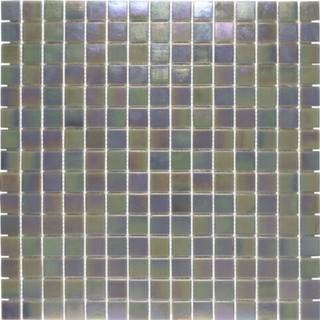 👉 Grijs glas The Mosaic Factory Amsterdam Pearl Quartz mozaïektegel 32x32cm - Dark Grey 8719699051256